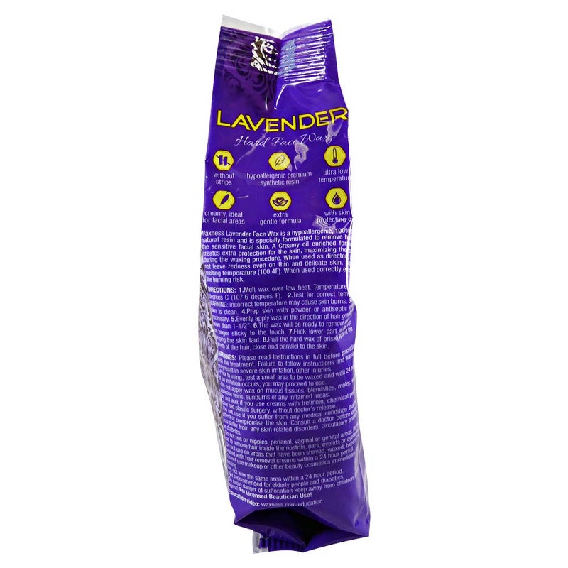 wax necessities Waxness Premium Luxury Lavender Face Hard Wax Beads 0.8 lb / 400g - Image 4